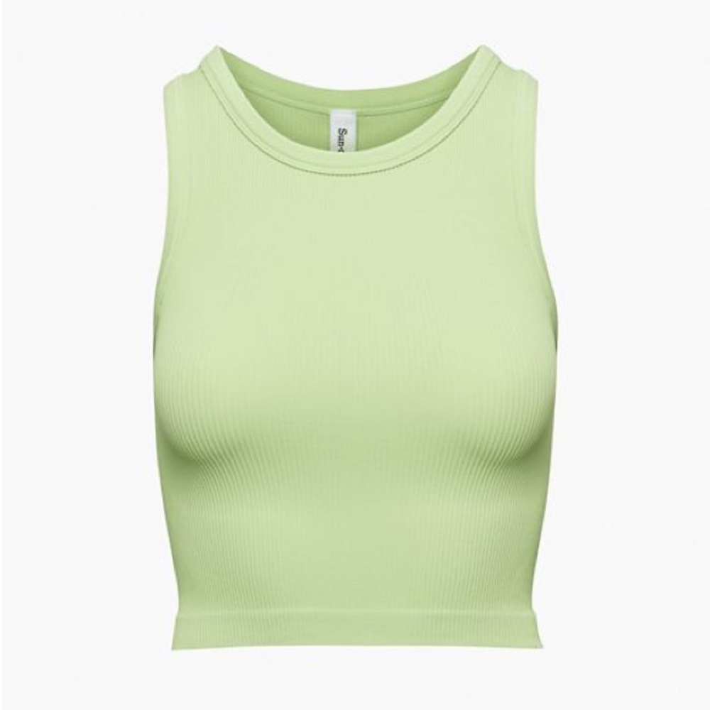 Aritzia | Sunday Best | Green Stretchy Crop top | Size Small